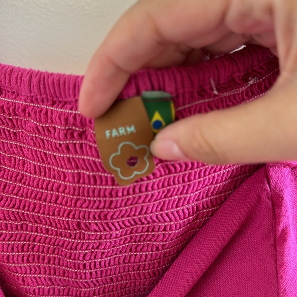 FARM Rio Pink Crop Top - Picture 2 of 5
